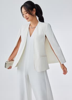 Audrey Tailored Cape Blazer