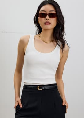 Hui Padded Scoop Neck Tank Top