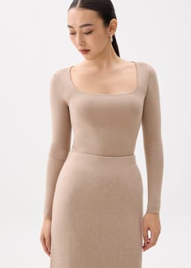 Mikaela Knit Square Neck Top