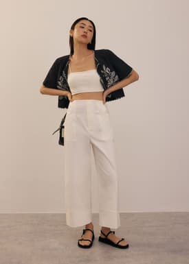 Brooklyn Cotton Wide Leg Culottes