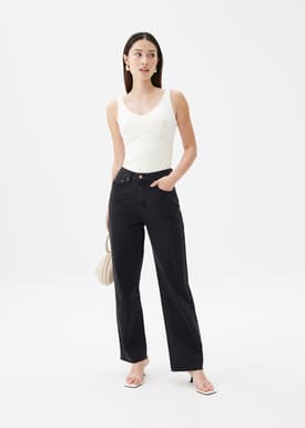 Elliot Denim Straight Leg Jeans
