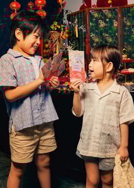 Kids' Broderie Relaxed Collared Shirt