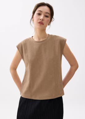 Relaxed Round Neck Boxy Tee