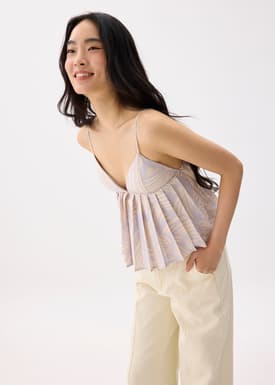 Padded Babydoll Camisole Top in Kekana