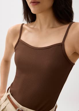 Fitted Jersey Camisole Top