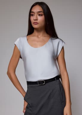 Reversible Satin Shell Top