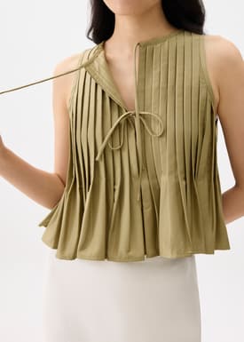 Round Neck Babydoll Tank Top