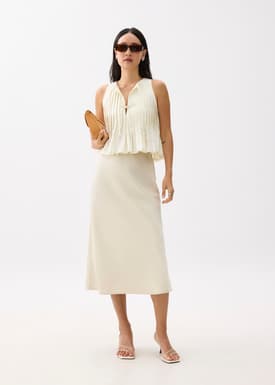 Round Neck Babydoll Tank Top