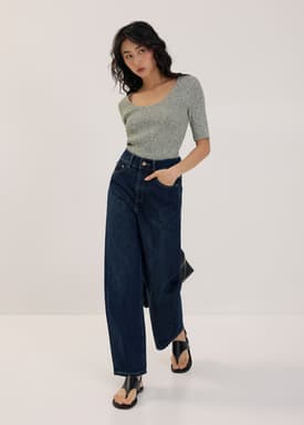 Knit Scoop Neck Top