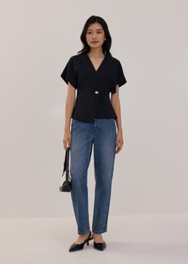 Suki Denim Slim Illusion Straight Leg Jeans
