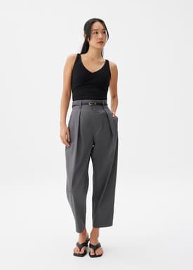 Cotton Barrel Pants