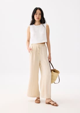 Leggy™ Elastic High Waist Straight Leg Pants
