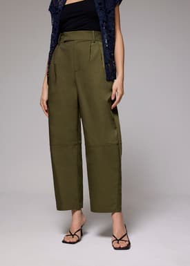 High Waist Barrel Pants