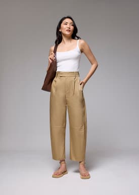 High Waist Barrel Pants