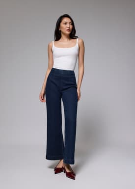 Leggy™ Denim High Waist Wide Leg Jeans