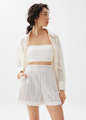 Lace A-line Shorts