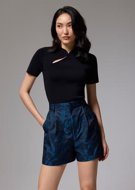 Brocade A-line Shorts