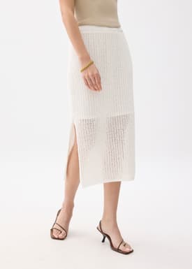 Knit Column Midi Skirt