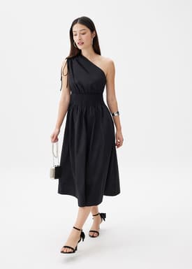 Cotton Toga Fit & Flare Midaxi Dress
