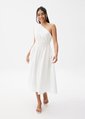 Cotton Toga Fit & Flare Midaxi Dress