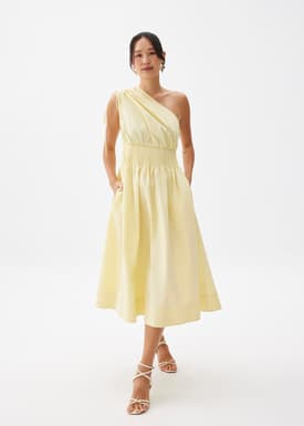 Cotton Toga Fit & Flare Midaxi Dress