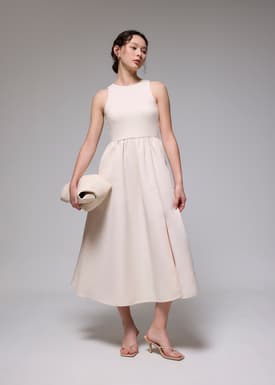 Jersey Fit & Flare Midaxi Dress