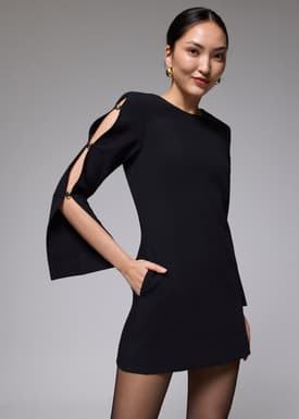 Bell Sleeve Shift Mini Dress
