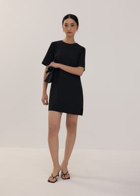 Side Slit A-line Mini Dress