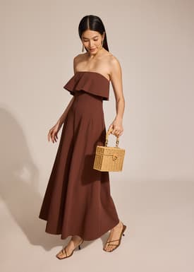 Overlay Flare Maxi Jumpsuit