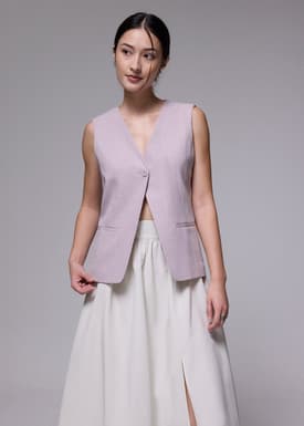Relaxed V-neck Vest