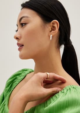 Silver Classic Hoop Earrings