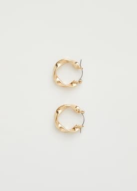 Gold Geometric Hoop Earrings