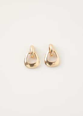 Gold Geometric Drop Earrings