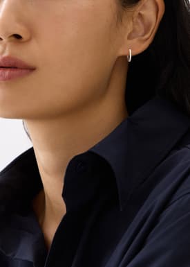 Metal Diamond Earrings