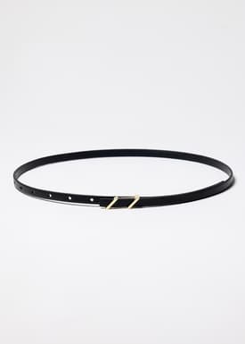 Skinny Vegan Leather Belt