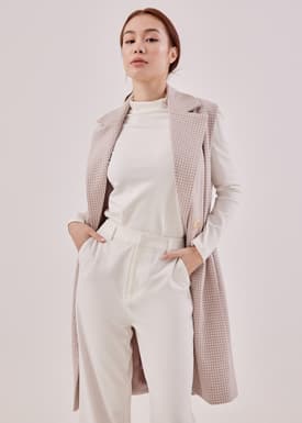Dayra Tailored Houndstooth Gilet