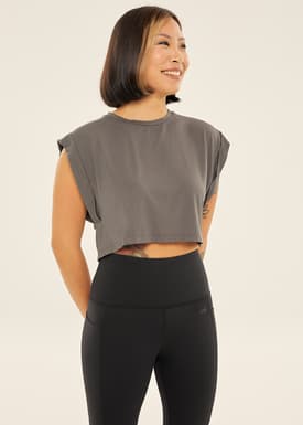 cheak Muscle Tank Cropped
