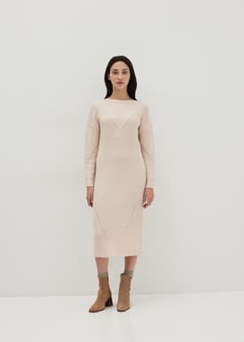 Ruby Mercerized Wool Midi Sweater Dress