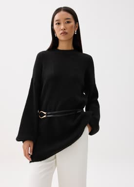 Oversized Long Knit Sweater