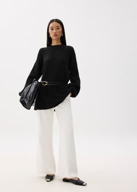 Oversized Long Knit Sweater