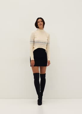Turtle Neck Fair Isle Sweater