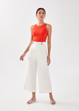 Maurie Button Cuffed Pants