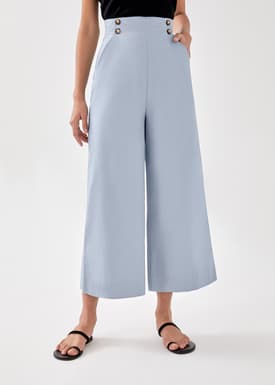 Maurie Button Cuffed Pants