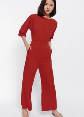 Jyanthez Layered Sleeve Batwing Jumpsuit