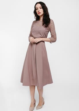 Olivane Lace Overlay Top