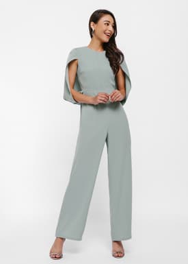 Cass Batwing Cape Jumpsuit