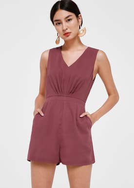 Avril V-neck Romper