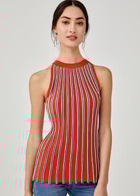 Lira Knit Halter Neck Top
