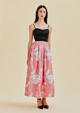 Aliz Jacquard Maxi Skirt