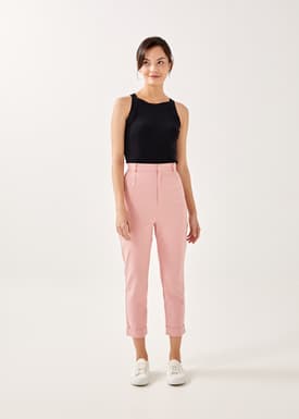 Alby Tailored Peg Leg Chino Pants